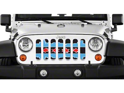 Grille Insert; Chicago Skies (76-86 Jeep CJ5 & CJ7)