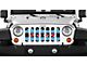Grille Insert; Chicago Skies (87-95 Jeep Wrangler YJ)