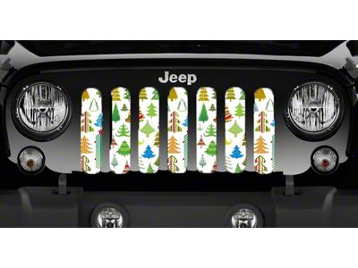 Grille Insert; Christmas Cheer (97-06 Jeep Wrangler TJ)