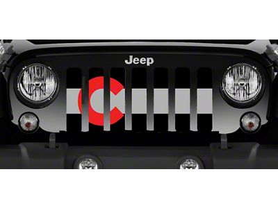 Grille Insert; Colorado Red (76-86 Jeep CJ5 & CJ7)