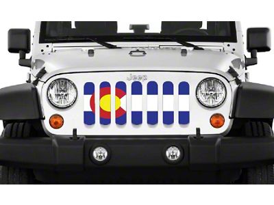 Grille Insert; Colorado State Flag (18-24 Jeep Wrangler JL w/o TrailCam)