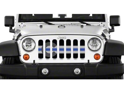 Grille Insert; Colorado Tactical Back the Blue (97-06 Jeep Wrangler TJ)