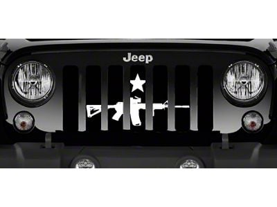 Grille Insert; Come and Take It AR (07-18 Jeep Wrangler JK)