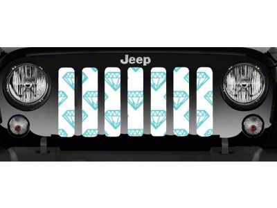 Grille Insert; Diamonds (18-24 Jeep Wrangler JL w/o TrailCam)