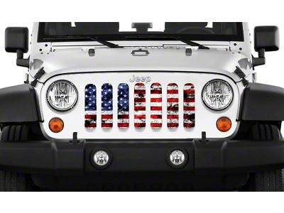 Grille Insert; Dirty Grace (76-86 Jeep CJ5 & CJ7)