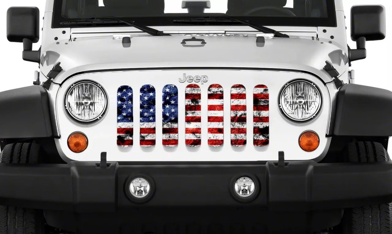 Jeep Wrangler Grille Insert; Dirty Grace (87-95 Jeep Wrangler YJ ...