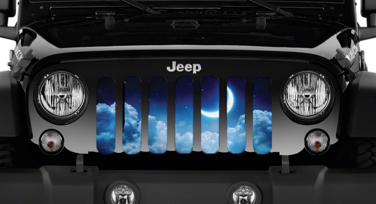 Jeep Wrangler Grille Insert; Dreamland Moon (87-95 Jeep Wrangler YJ ...