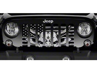Grille Insert; Eight Seconds (18-24 Jeep Wrangler JL w/o TrailCam)