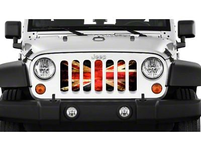 Grille Insert; English Rock (18-24 Jeep Wrangler JL w/o TrailCam)