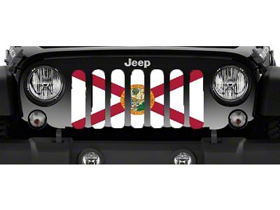 Grille Insert; Florida State Flag (76-86 Jeep CJ5 & CJ7)