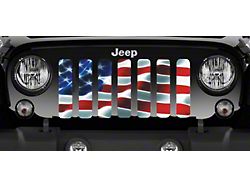 Grille Insert; Freedom American Flag (07-18 Jeep Wrangler JK)