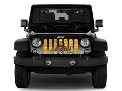 Grille Insert; Gadsden Flag with American Flag Overlay (18-24 Jeep Wrangler JL w/ TrailCam)