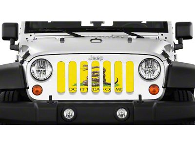 Grille Insert; Gadsden Flag (76-86 Jeep CJ5 & CJ7)