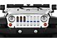 Grille Insert; Ghost Tactical Back the Blue (97-06 Jeep Wrangler TJ)