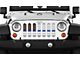 Grille Insert; Ghost Tactical Back the Blue (87-95 Jeep Wrangler YJ)