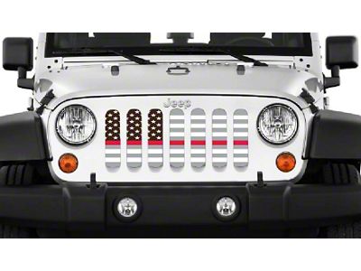 Grille Insert; Ghost Tactical Back the Fire Department (76-86 Jeep CJ5 & CJ7)