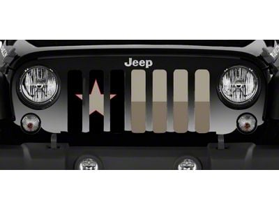 Grille Insert; Gobi Texas Flag (97-06 Jeep Wrangler TJ)