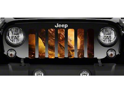 Grille Insert; Gold Dragon (18-24 Jeep Wrangler JL w/o TrailCam)