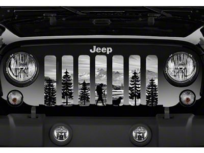 Grille Insert; Hiker Gray Mountain (76-86 Jeep CJ5 & CJ7)