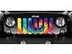 Grille Insert; Hippie Life Tie Dye (76-86 Jeep CJ5 & CJ7)