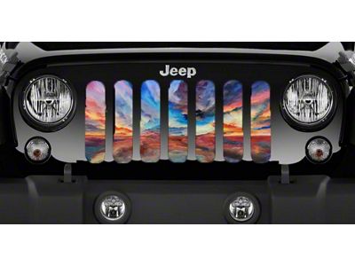 Grille Insert; His Canvas (18-24 Jeep Wrangler JL w/o TrailCam)