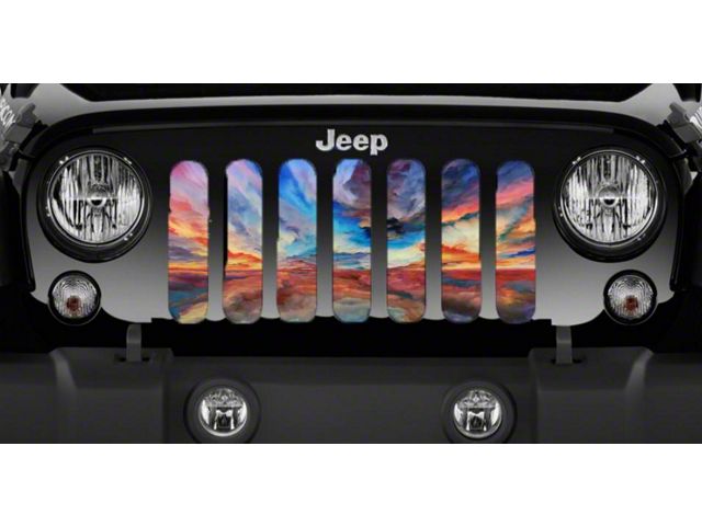 Grille Insert; His Canvas (18-24 Jeep Wrangler JL w/o TrailCam)