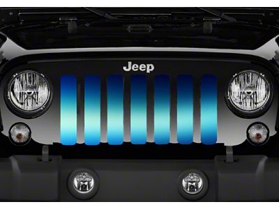 Grille Insert; Horizon Blue Ombre (07-18 Jeep Wrangler JK)