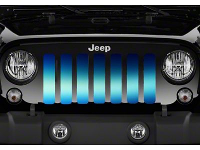 Grille Insert; Horizon Blue Ombre (18-24 Jeep Wrangler JL w/o TrailCam)