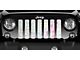 Grille Insert; Iridescent Pink Breast Cancer Ribbon (97-06 Jeep Wrangler TJ)