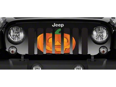 Grille Insert; Jack O'Lantern (18-24 Jeep Wrangler JL w/o TrailCam)