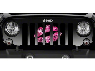 Grille Insert; Kisses (18-24 Jeep Wrangler JL w/o TrailCam)