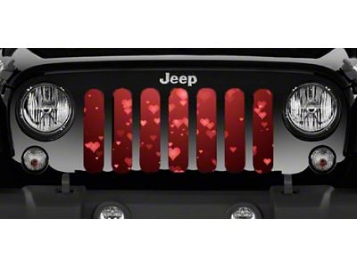 Grille Insert; Love Struck (76-86 Jeep CJ5 & CJ7)