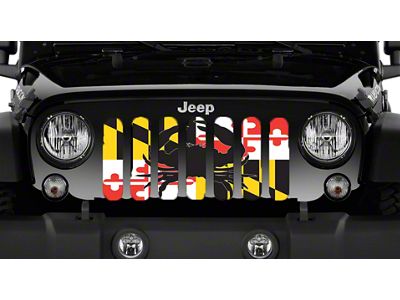 Grille Insert; Maryland Crab Flag (76-86 Jeep CJ5 & CJ7)