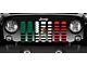 Grille Insert; Mexican American Flag (18-24 Jeep Wrangler JL w/o TrailCam)