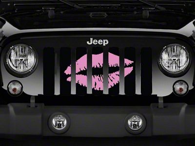 Grille Insert; Muah Kiss (76-86 Jeep CJ5 & CJ7)