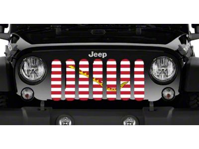 Grille Insert; Navy Jack (76-86 Jeep CJ5 & CJ7)