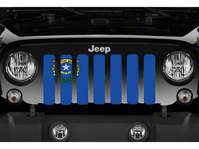 Grille Insert; Nevada State Flag (07-18 Jeep Wrangler JK)