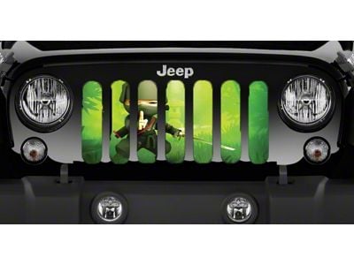 Grille Insert; Ninja Warrior (76-86 Jeep CJ5 & CJ7)