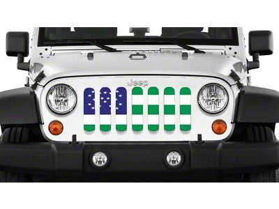 Grille Insert; NYPD Flag (87-95 Jeep Wrangler YJ)