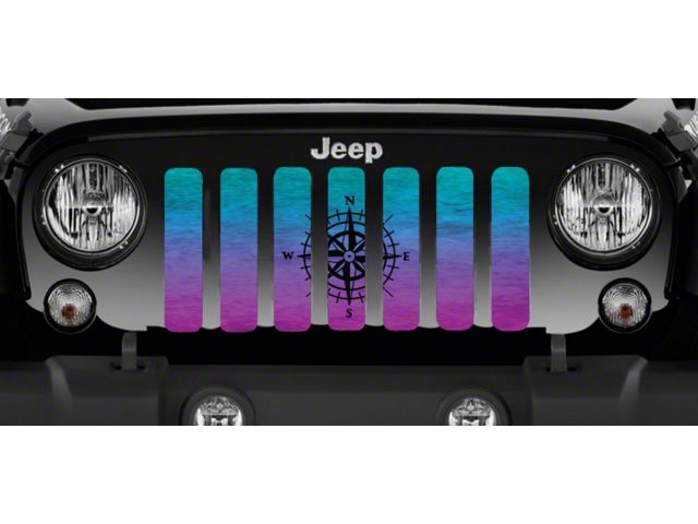 Grille Insert; Ombre Compass (07-18 Jeep Wrangler JK)