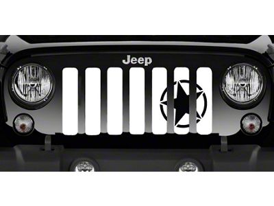 Grille Insert; Oscar Mike Black (97-06 Jeep Wrangler TJ)