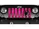 Grille Insert; Oscar Mike Pink Fleck (76-86 Jeep CJ5 & CJ7)