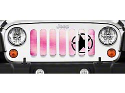 Grille Insert; Oscar Mike Pink Ombre (97-06 Jeep Wrangler TJ)