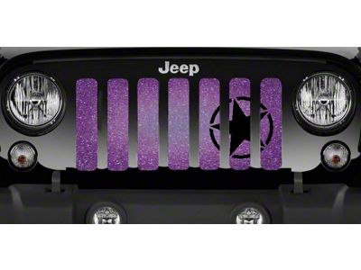 Grille Insert; Oscar Mike Purple Fleck (18-24 Jeep Wrangler JL w/o TrailCam)