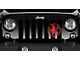 Grille Insert; Oscar Mike Red (18-24 Jeep Wrangler JL w/o TrailCam)