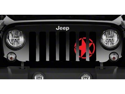 Grille Insert; Oscar Mike Red (97-06 Jeep Wrangler TJ)