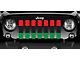 Grille Insert; Pan-African American Flag (87-95 Jeep Wrangler YJ)