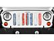 Grille Insert; Patriotic Pickets (18-24 Jeep Wrangler JL w/o TrailCam)