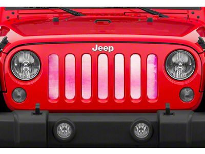 Grille Insert; Pink Ombre (76-86 Jeep CJ5 & CJ7)