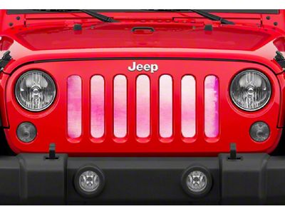 Grille Insert; Pink Ombre (97-06 Jeep Wrangler TJ)